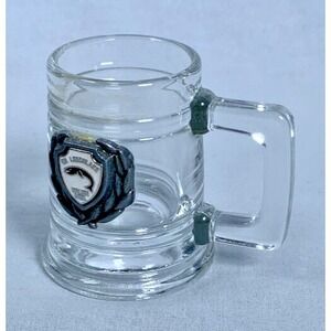 Mini Mug Clear Shot Glass Leech Lake Walker MN 1-1/2 oz
